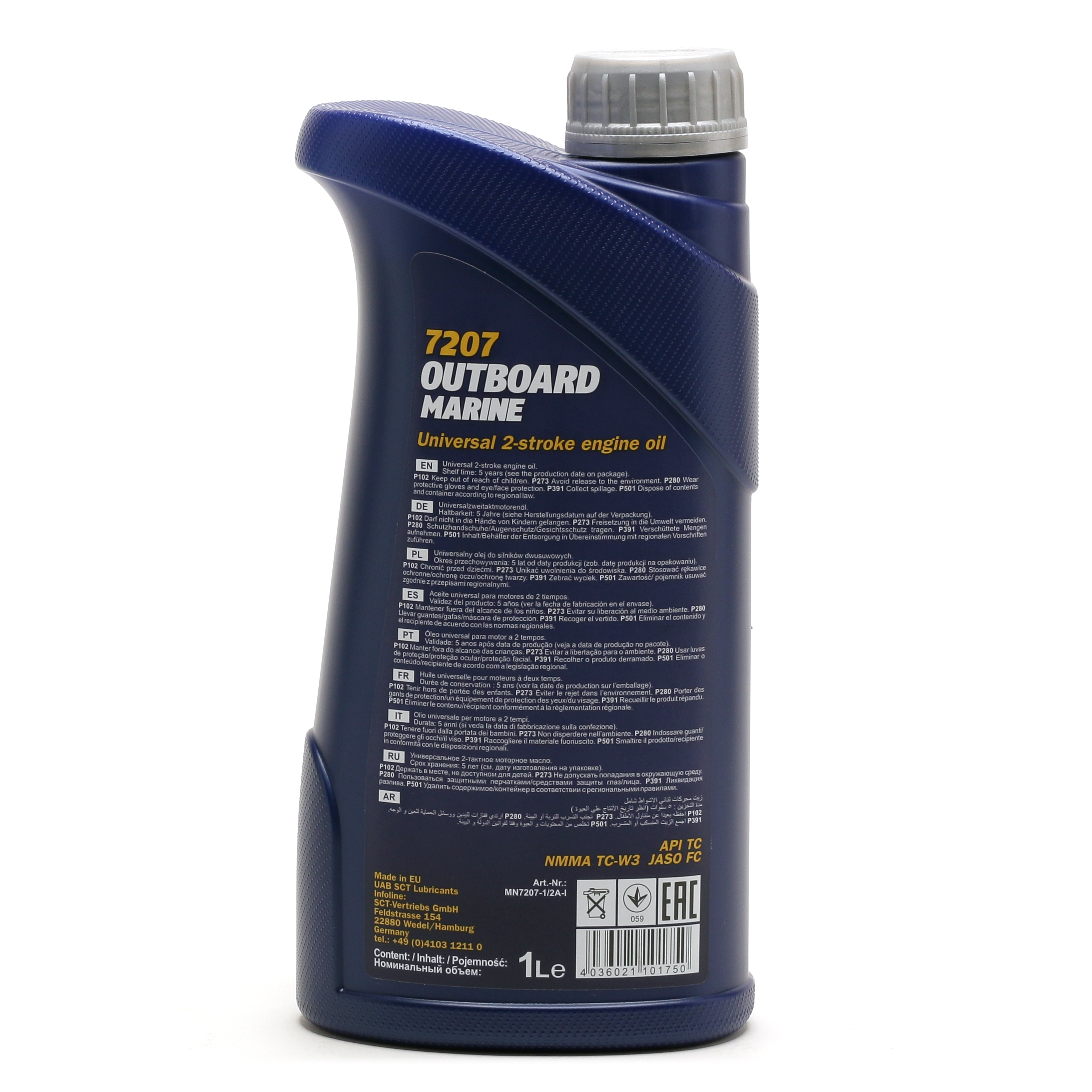 Mannol 7207 2-Takt Outboard Marine Motoröl 1l Flasche